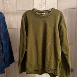 Melanzana Microgrid Shirt: Men’s medium: Olive green